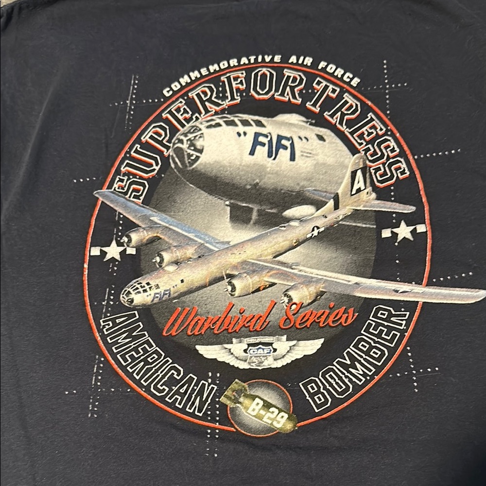 Fi Fi Superfortress Commemorative Air Force Navy Blue T-Shirt